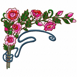 Flowers Embroidery Design 4